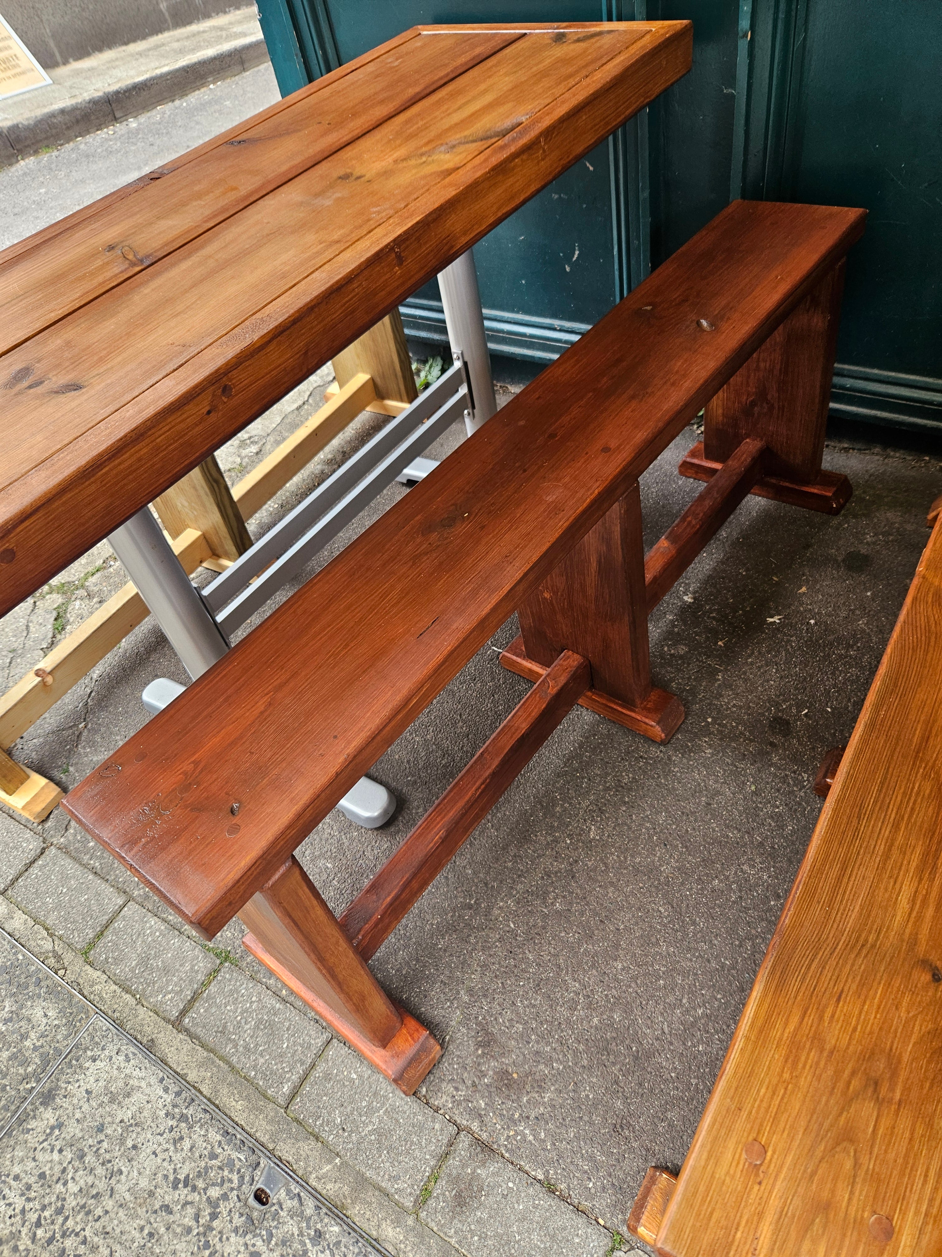 Folding table and benches