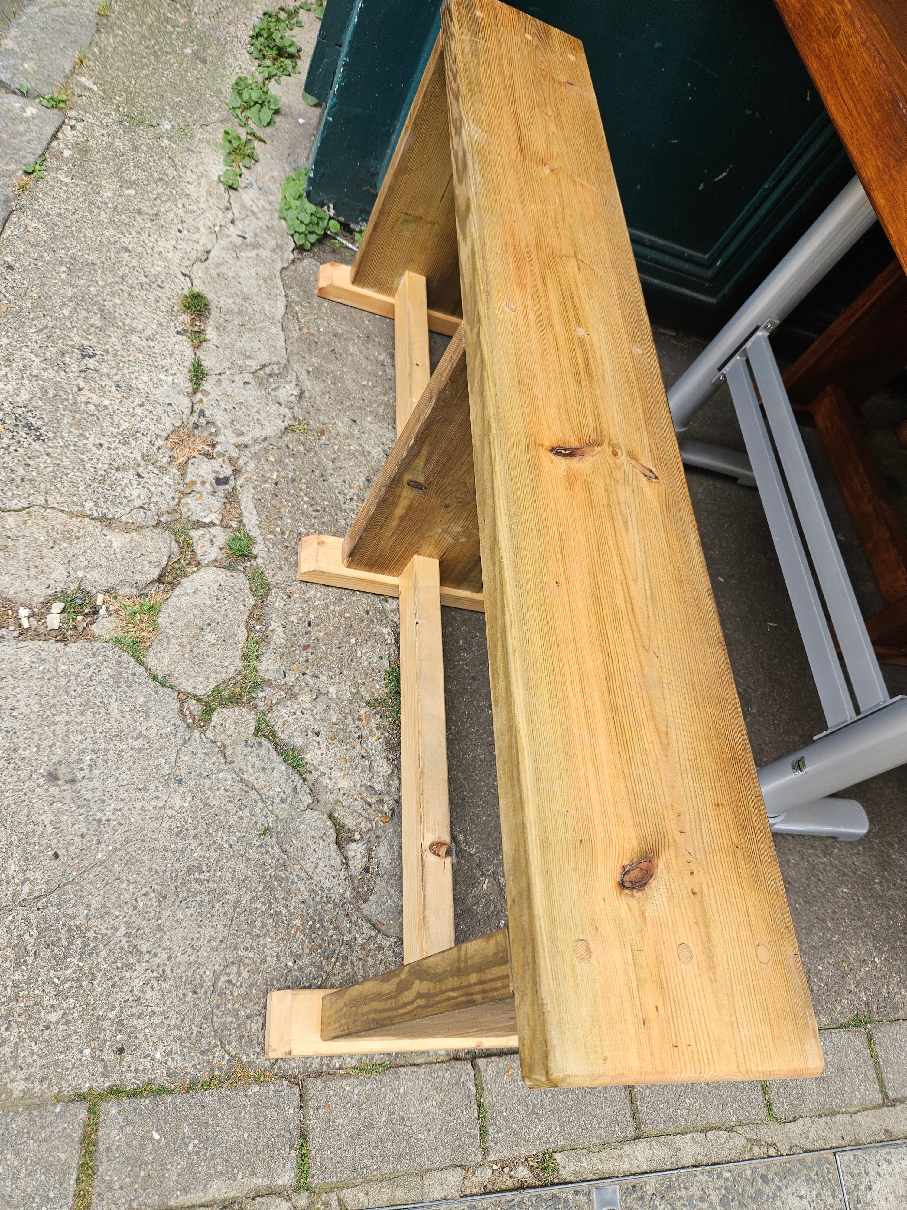Folding table and benches